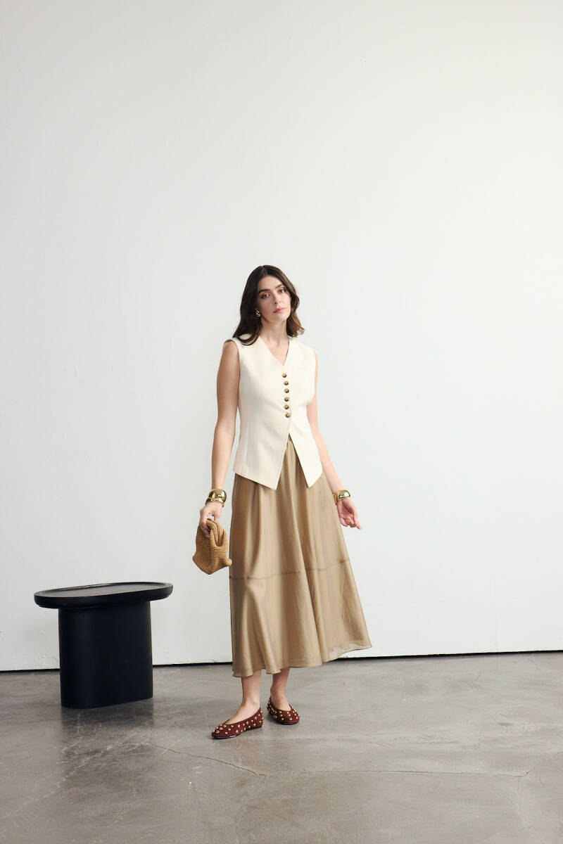 BUTTONED VEST SET
